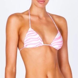 Triangl zebra bikini top